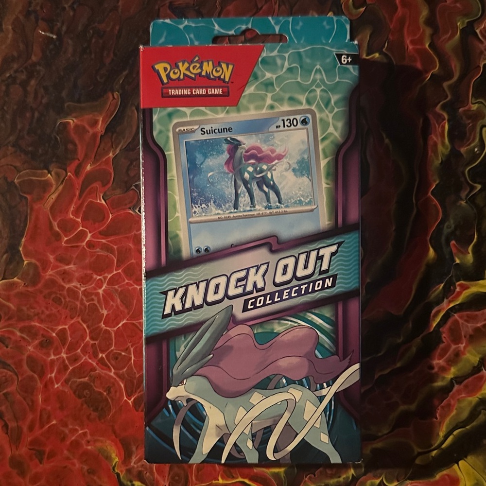 Pokemon Knock Out Collection with Suicune Card - Red and Blue